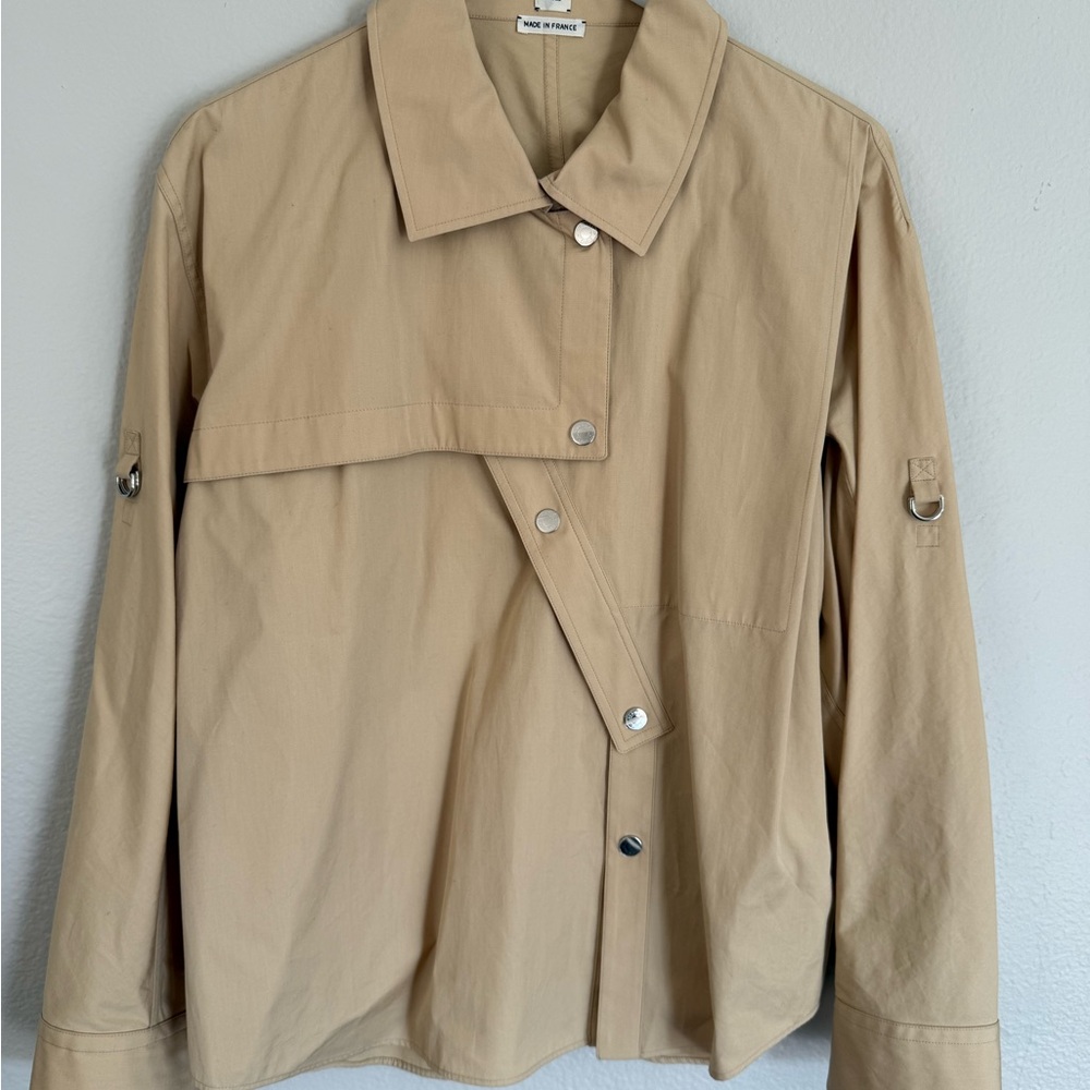 New Hermes Asymmetric shirt size 40 in compact cotton